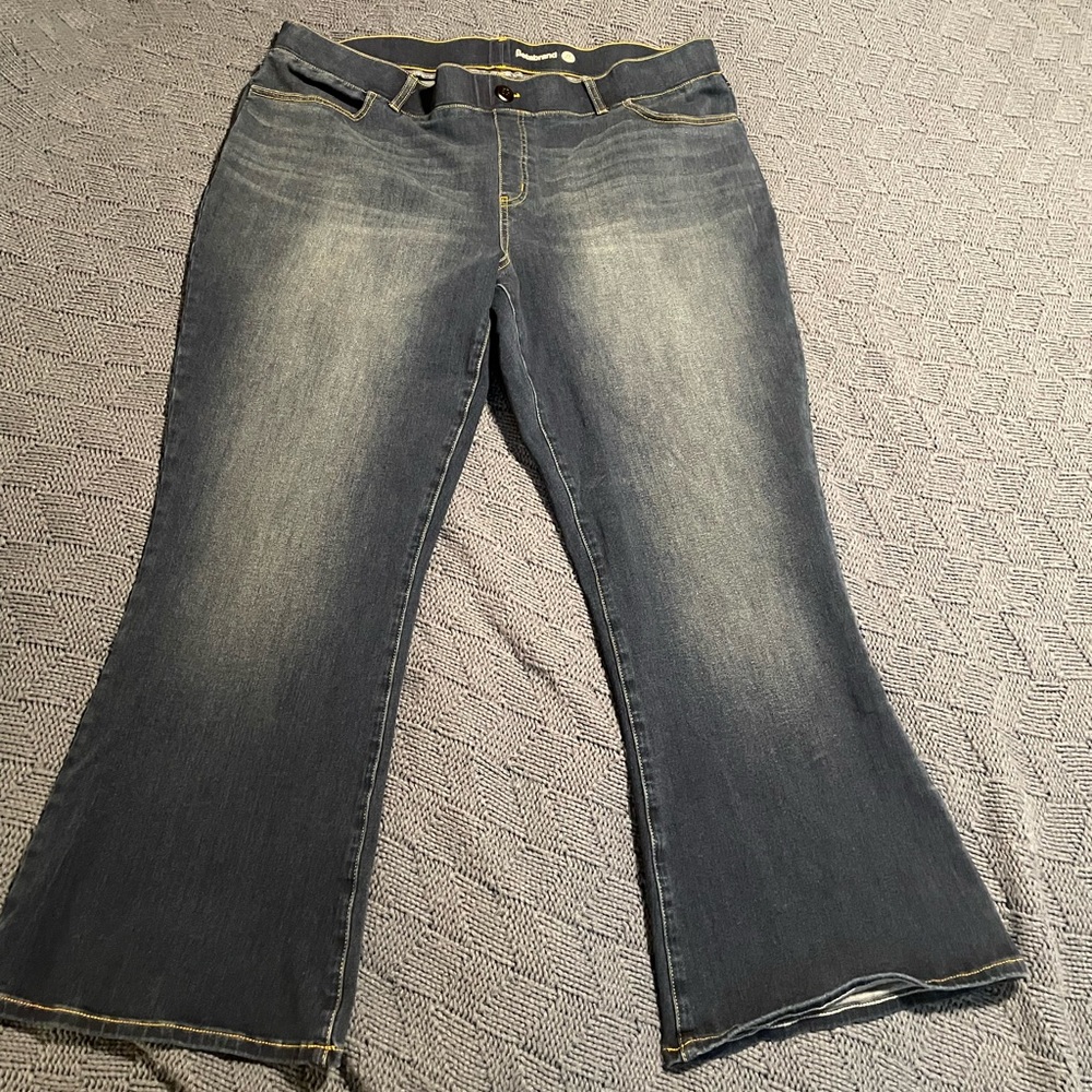 Betabrand 2x pull on bootcut jeans
